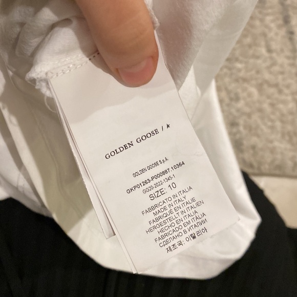 Kids golden goose White T-Shirt - Picture 8 of 8